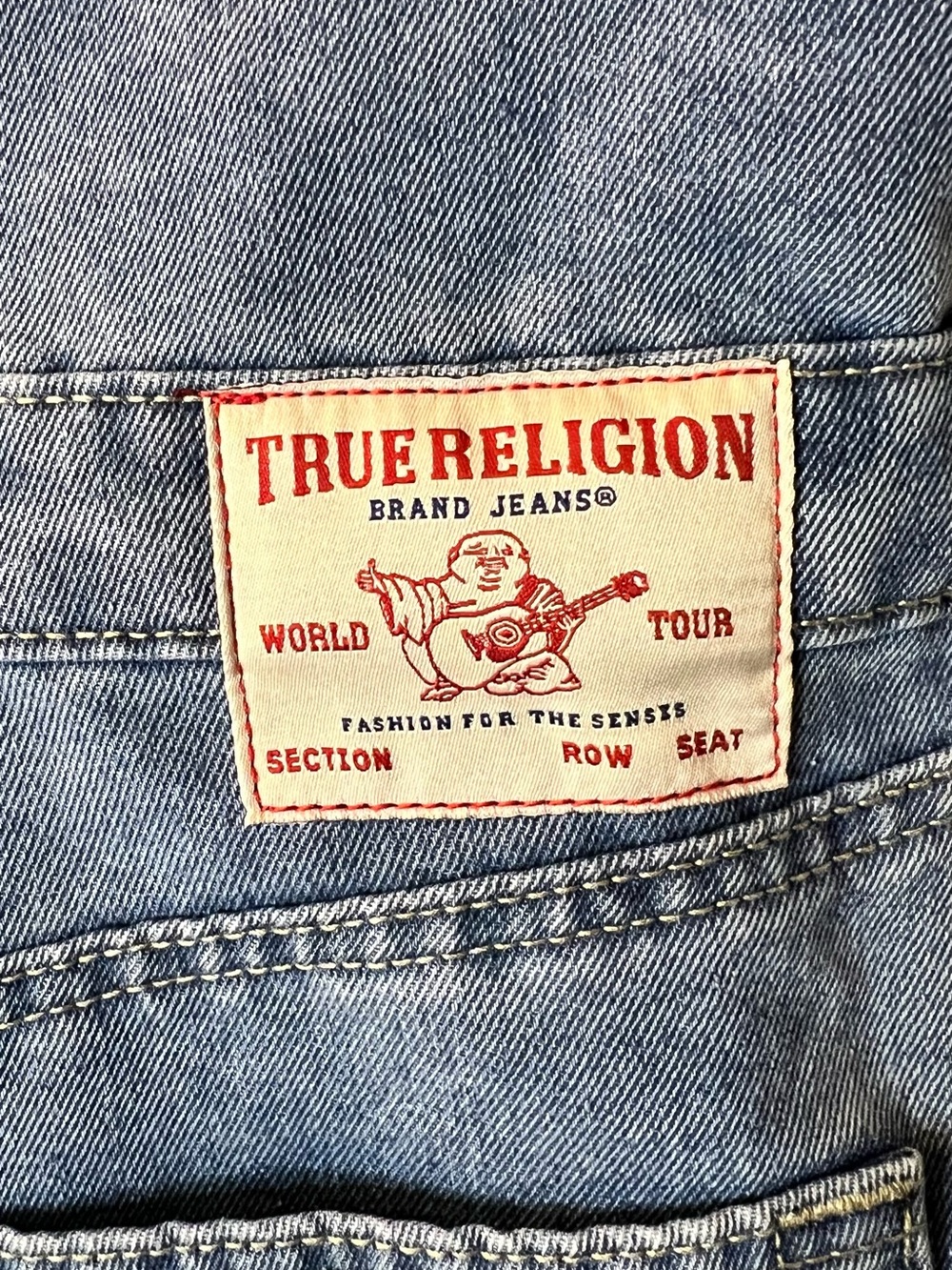 True Religion Medium Blue Denim Button-Front Mini Dress - Picture 9 of 16
